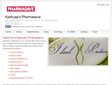 Tablet Screenshot of kashyapspharmasave.com